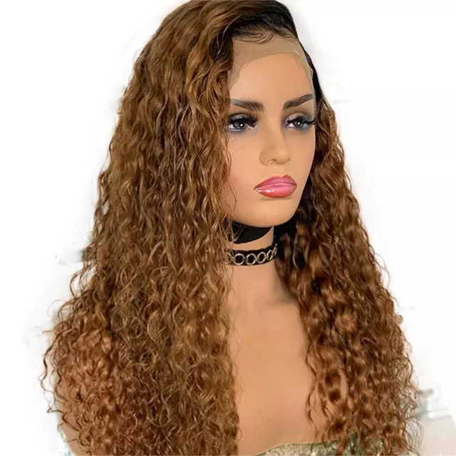 Meet Reign Honey Brown Water Wave 13x6 Frontal Wig