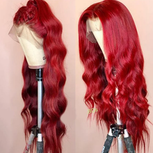 Cargar imagen en el visor de la galería, &quot;Meet Rudy Red&quot; 13x6 Lace Front Body Wave Virgin Human Hair Wig
