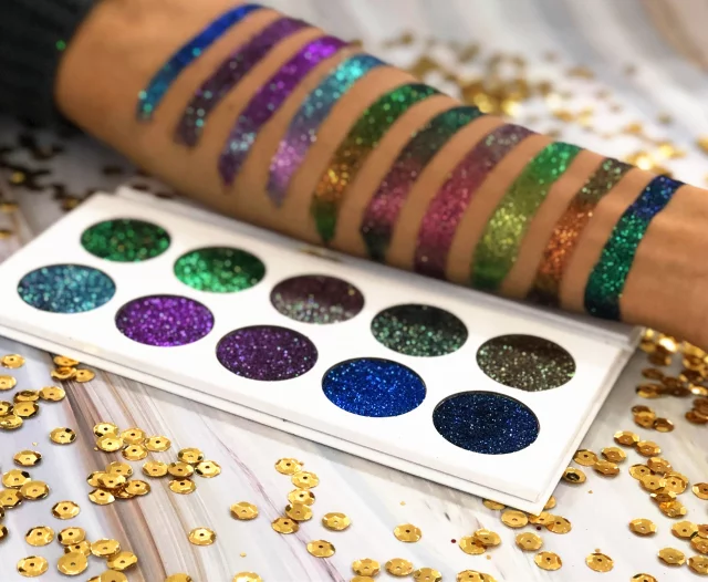 Be Bold Bae Pressed Glitter Chameleon Pigment Eyeshadow Palette