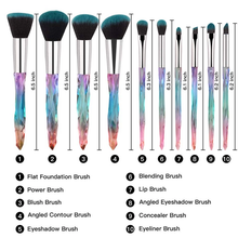 Load image into Gallery viewer, Diamond Crystal Premium Makeup Brush Set Kit
