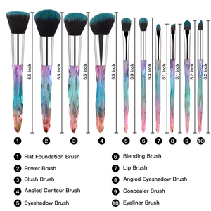 Diamond Crystal Premium Makeup Brush Set Kit