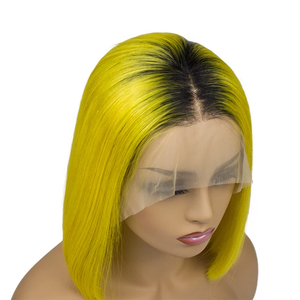 MIDDLE PART FRONTAL LACE BOB WIG